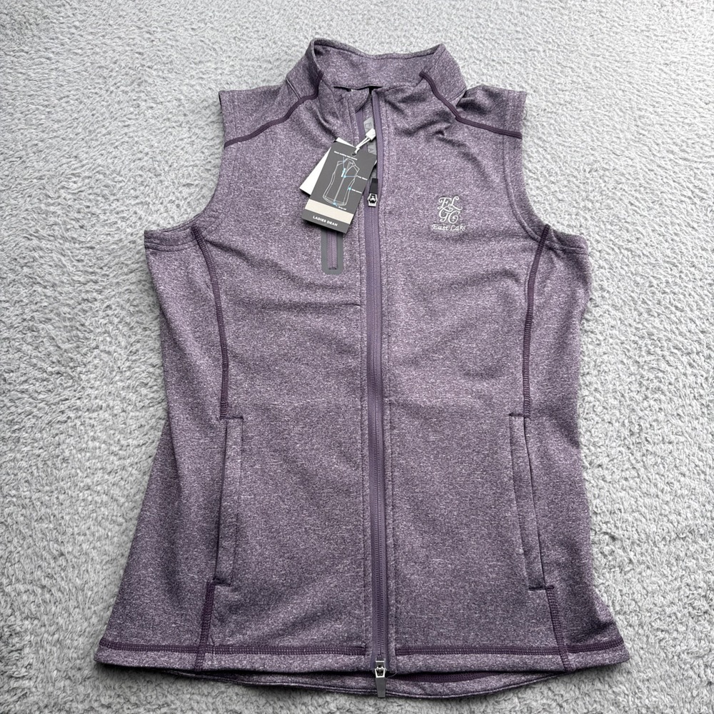 East Lake Golf Club LevelWear Dean Golf Vest Womens Small Heather Shiraz Purple